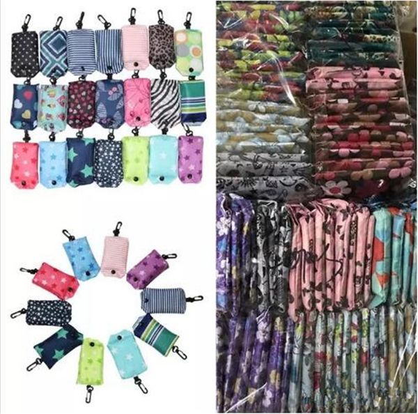 

Fa hion nylon foldable hopping bag cell phone ca e reu able eco friendly folding bag hopping pouch new ladie torage handbag bag dhl