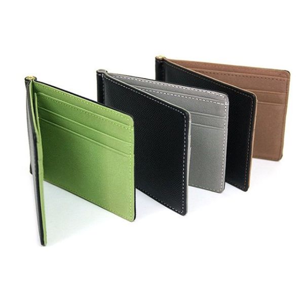 

thinkthendo mens portalb money clip slim wallets purse id credit new hot, Black