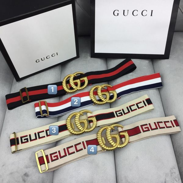 

original belt 2019 lady belt, luxurious g buckle leather belt lady belt, gift box delivery, Black;brown