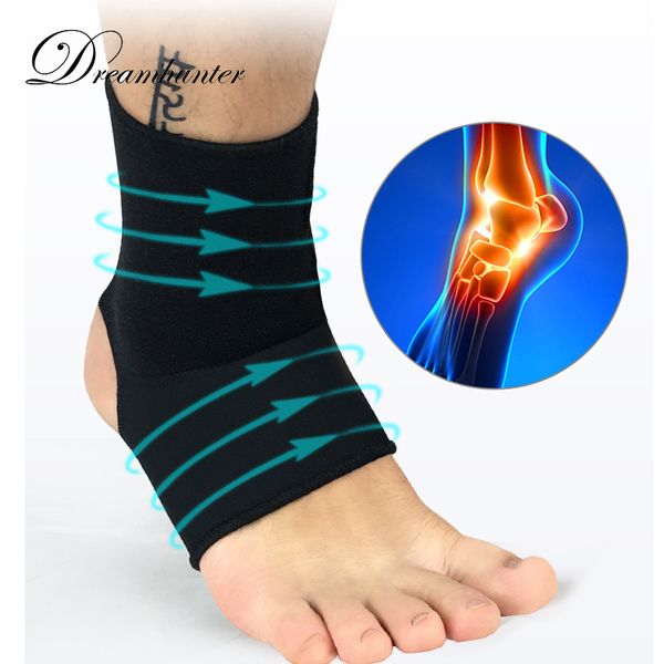 

1 pc sports ankle strap high elastic compression anti-sprain brace support ankle socks basketball football tobillera deportiva, Blue;black