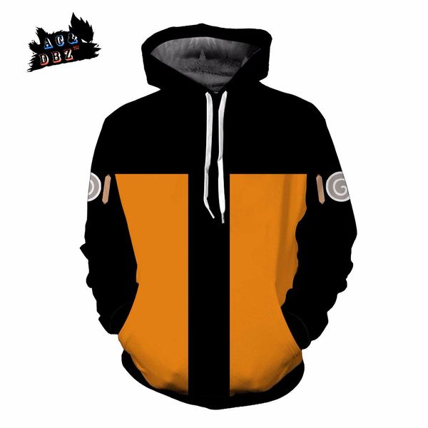 

ac&dbz new kids anime hooded cool naruto uzumaki naruto 3d sweatshirt hoodies men women fashion street jacket hoodie top, Black