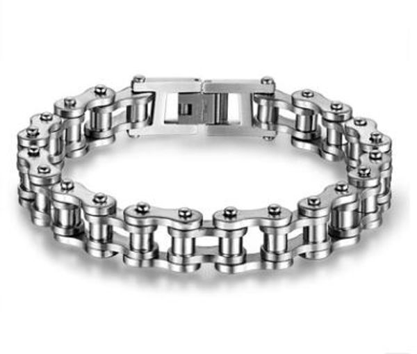 

жарко! титан стальной человек локомотив рок стиль цепи браслет, Black