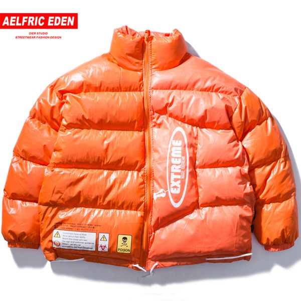 

aelfric эдема зима письмо печатные 2018 мужские куртки толстый теплый windbreakerharajuku хип-хоп теплая куртка и пиджаки уличной et35, Black