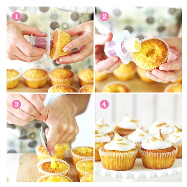 

creative diy cake muffin cupcake filler core snacks decoration mold pastry decorating hole filler baking decoration tools