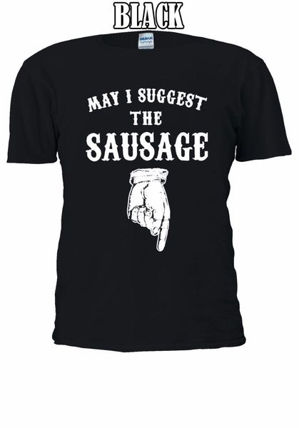 May I Suggest The My Sausage Funny T-shirt Vest Tank Top Men Women Unisex 1062