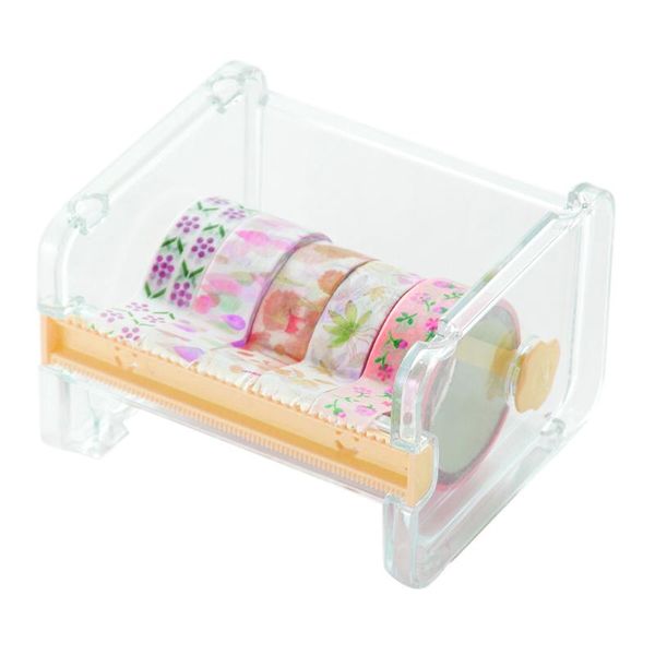 

vodool korean stationery masking tape cutter washi tape storage organizer cutter office deskdispenser office supplies