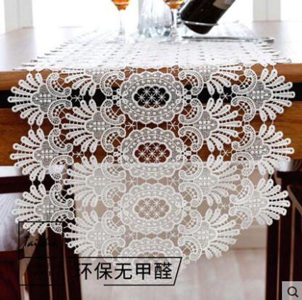 

europe embroidered table runner flag table cover openwork lace placemat embroidered coffee coffee decoration pad