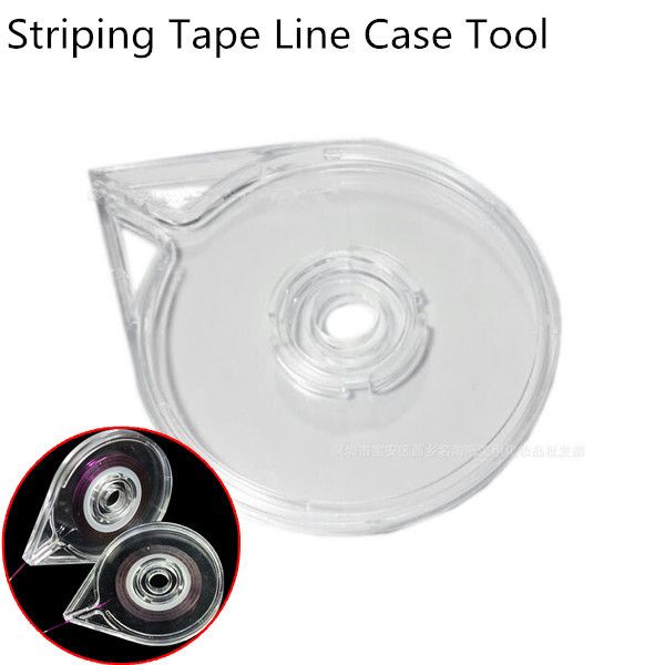 

yzwle 1pc nail art striping tape line case tool sticker box holder easy use design diy useful, Black