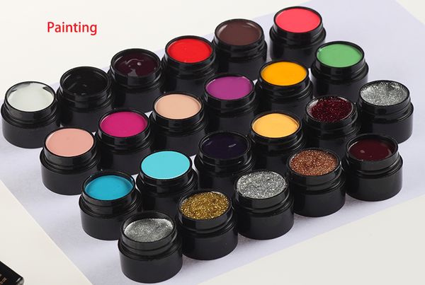 

m.ladea 23 color paint gel nail polish nail art profession uv gel polish soak off hybrid lacquer paint, Red;pink