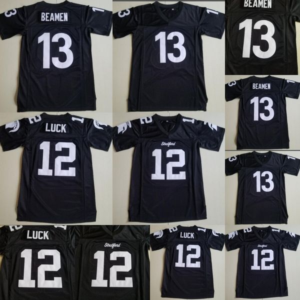 

Beamen #13 Any Given Sunday Sharks Jersey #12 Andrew Luck Stratford High School college Jersey All stitched jersey