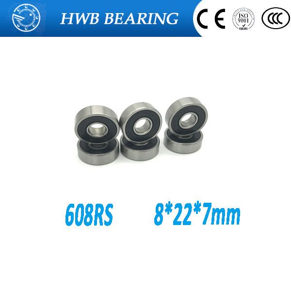 

100pcs skate board bearing 608-2rs 608rs 608 8x22x7 2015 shoe bearing abec7