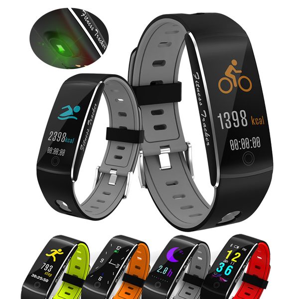 

fitness smart watch women men heart rate monitor blood pressure running pedometer smart bracelet sport watch for android ios, Slivery;brown