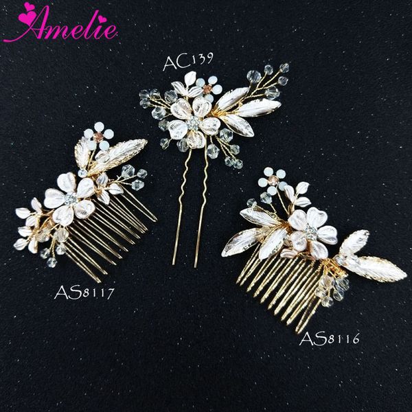 2019 Wedding Bridal Charming Hair Accessories Crystal Floral Small