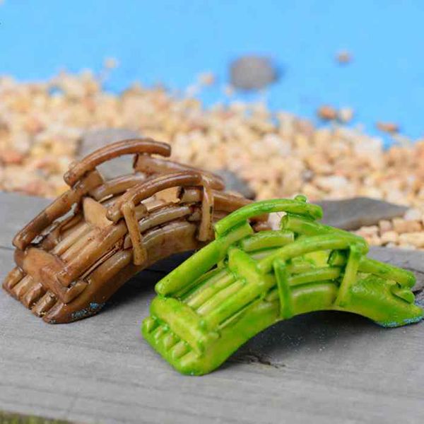 

моделирование бамбуковый мост арка мост ландшафтный дизайн ремесло украшения мох террариум экологическое украшение бутылки сказочный сад diy