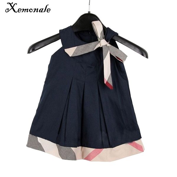 

Xemonale Toddler Girls Dresses 2018 Summer Dress Baby Clothing Cotton Cute Casual Plaid Princess Dress Kids Clothes Costumes