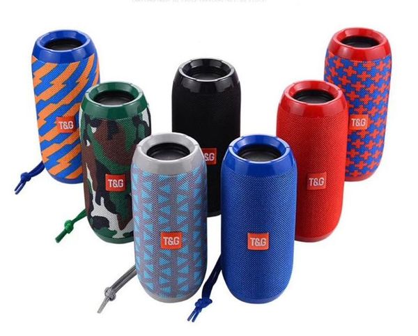 

tg117 bluetooth speakers portable speaker double horn 1200mah outdoor waterproof subwoofers wireless speakers support tf card fm radio hi-fi