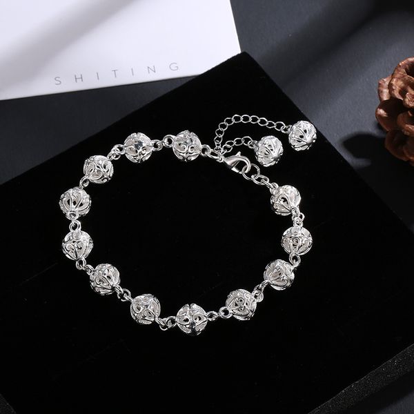 

hollow out ball bracelet women jewelry metal bracelets & bangles chakra bracelet femme bileklik erkek, Golden;silver
