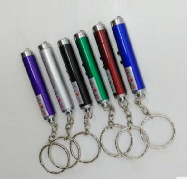 400pcs RA 2 em 1 ponteiro laser vermelho Pen + LED de luz branca Tocha Keychain DHL Fedex frete grátis