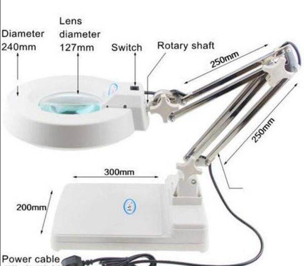 Magnifier Desk Lamp 10x