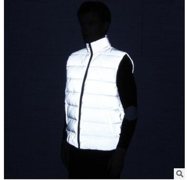 

The new winter full reflective feather cotton ve t and outdoor port hip hop c night afety ve t
