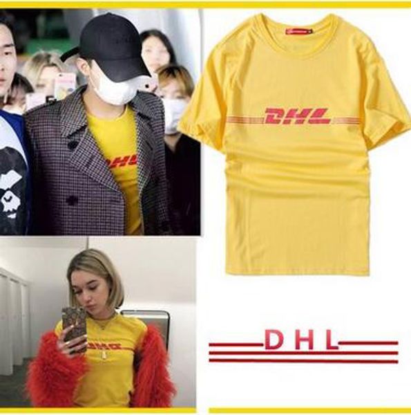 

Street Tide Марка Гоша Рубчинский DHL печатных футболки мода Vetements с коротким рукавом DHL