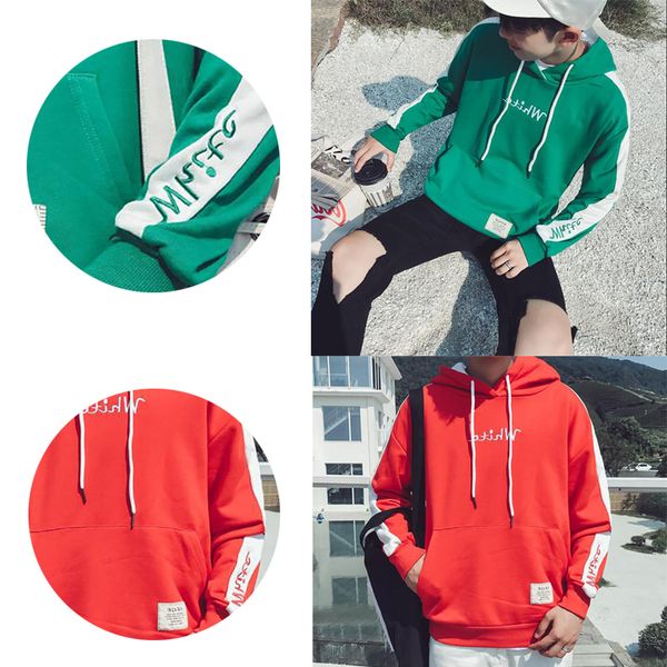 

new men's jacket casual hoodie men's hoodie long sleeves fashion 1pcs, Black