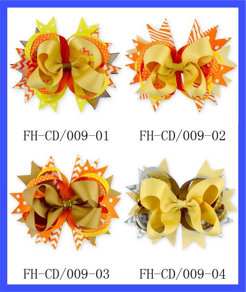 

Children halloween thank giving gift hairpin baby girl pumpkin demon printing hair acce orie cartoon kid bow barrette