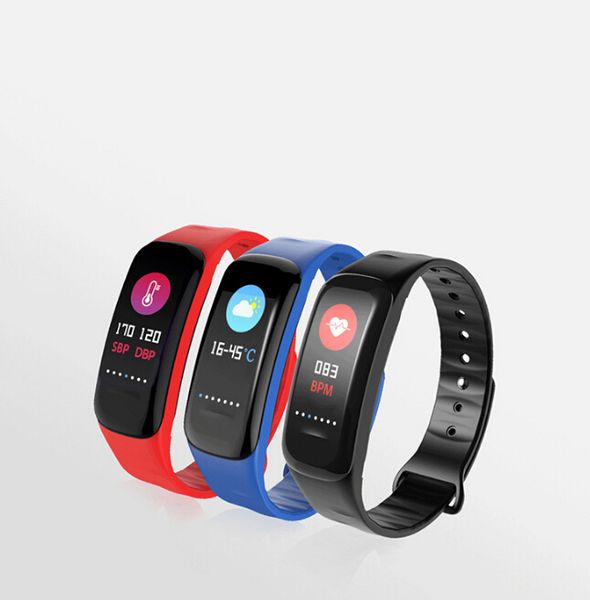 

pedometers gift new heart rate sleep message reminder color screen bluetooth sports pedometer wristband