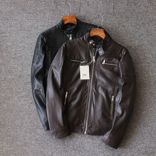 2019 2018 Pu Men S Jackets Fashion Leather Faux Good Quality Clothing Plus Size Brand Designer Jacket Brown Black From