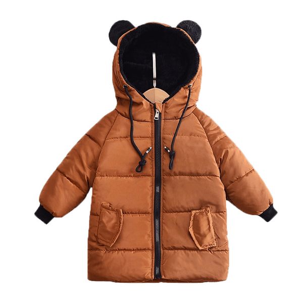

2018 autumn winter jackets for boys parkas kids jackets cotton padded coat children outerwear clothing casual baby girls clothes, Blue;gray