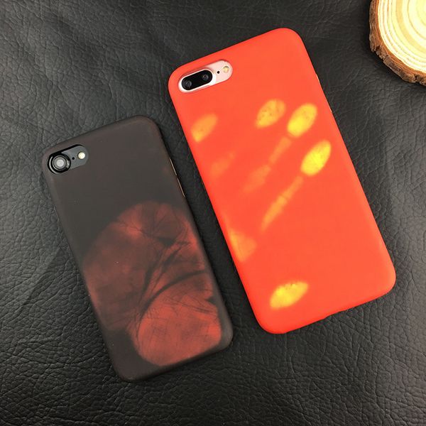 Coque Téléphone Portable Gratuit Dhl Drôle Température Sensible Décoloration Gradient Couleur Couverture Souple Coque Téléphone Cas Pour Iphone 6