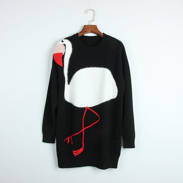 

718 2018 бренд же стиль свитер пуловер с длинным рукавом круглый вырез Пром свитер па