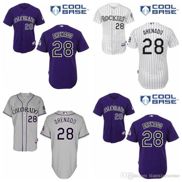 Co Rockies Jersey 28 Nolan Arenado