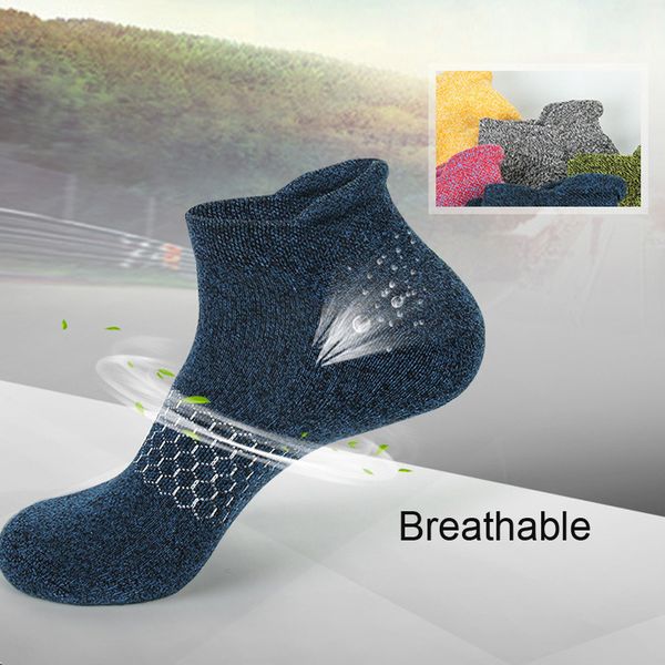 

running socks men women sports socks breathable running fitness basketball cycling compression elastics sport sock, Black