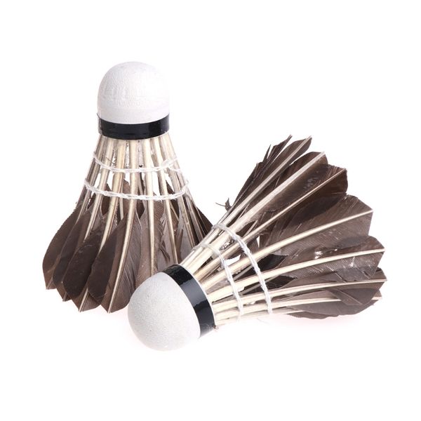

12pcs grade black feather badminton training shuttlecock durable foam head