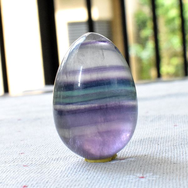 

40x25mm drilled egg fluorite jade eggs for women exercise pelvic floor muscles vaginal exercise wa ball (1pcs