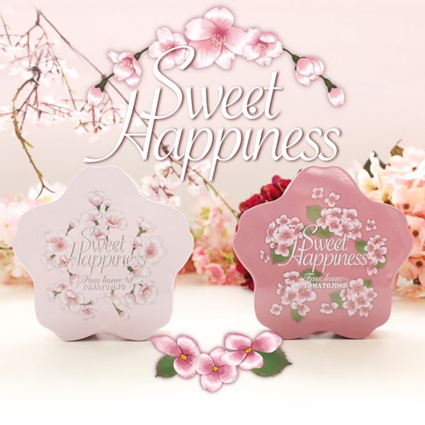

small storage box cartoon printing flower shape candy box mini tin jewelry case baby shower wedding favor gift boxes