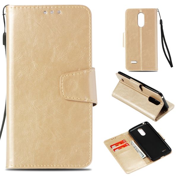 

retro flip case for lg k8 2017 european edition cover wallet cases holster imitation skin pu leather phone bags coque