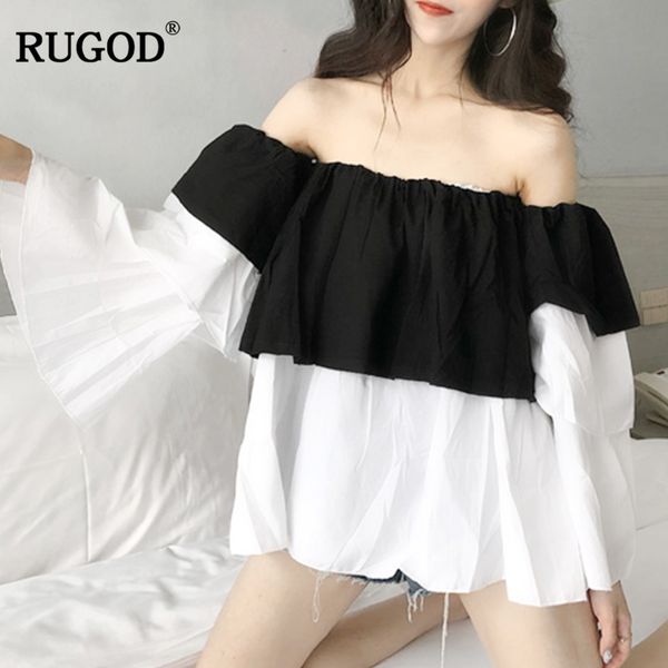 

rugod off shoulder, White