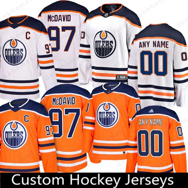 

Custom 2018 New Edmonton Oilers 27 Milan Lucic 29 Draisaitl Edmonton Jersey 18 Ryan Strome 8 Ty Rattie 19 Patrick Maroon Hockey Jerseys