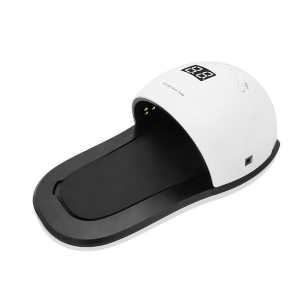 

48w nail dryer dual uv led nail lamp gel polish curing with bottom 30s/60s/99s timer lcd display 365+405nm 30leds infrared sense