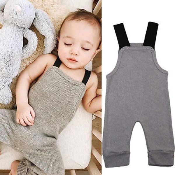 

0-24m new autumn baby newborn knitted rompers overalls jumpsuits boys girls grey color bib harem pants kids clothes, Blue