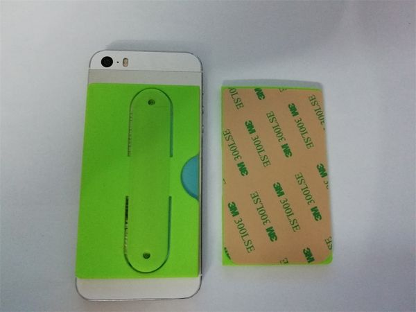 

oem wholesale side of the mouth open 3m sticker adhesive smart wallet custom logo touch-u silicone cell mobile phone case stand card holder