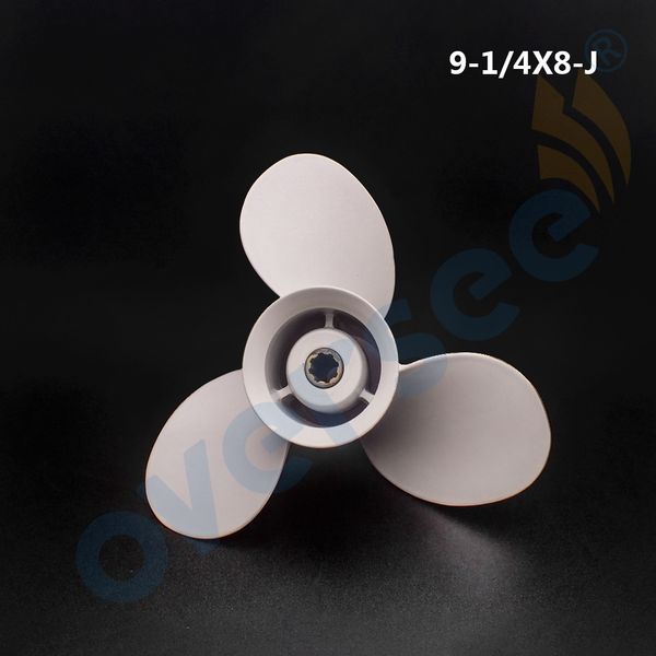 

oversee aluminium propeller 683-45947-00-el parts fit yamaha outboard engine 15hp 9.9hp 3 x 9 1/4 x 8