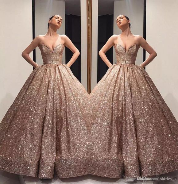 

champagne sequined evening dresses sleeveless a-line sweetheart prom gowns back zipper quinceanera dresses formal occasion party gowns, Black;red