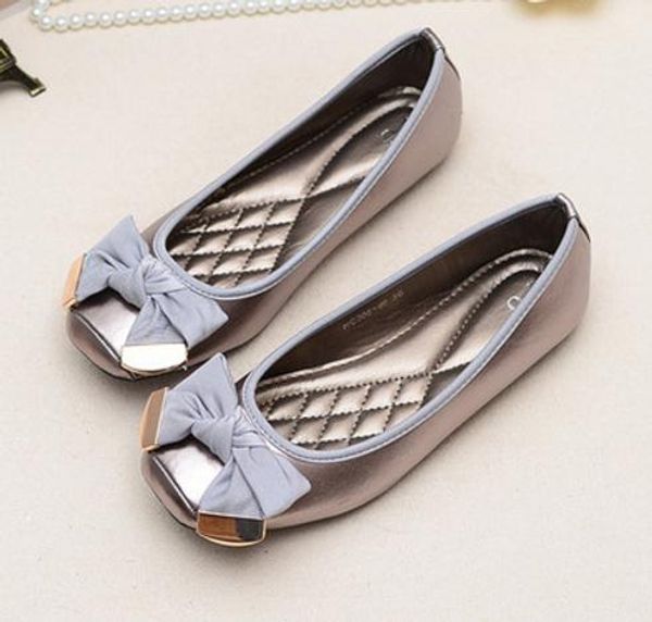 

2016 fall flat bow low lag for women's shoes work shoes for single shoes, Black