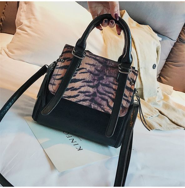 

2018 new style leather two-tone bags messenger bags shoulder bags handbags bolsa feminina color youkeyoupin //10