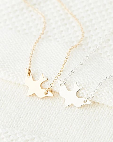 

1pcs latest model flying peace pigeon animal bracelet dove with sign cute charm bird explosion lucky woman mother men's family gifts je, Golden;silver