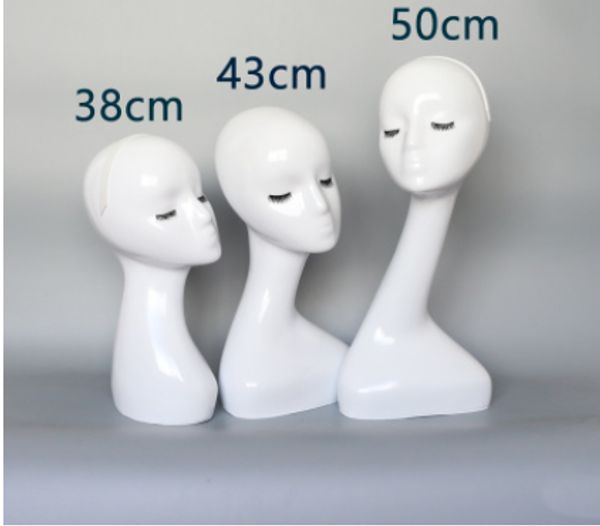 

wig head manikin white color head mannequin on sale, Khaki