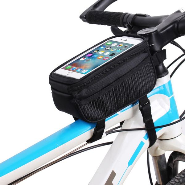 

bicycle bags bike bag touch screen mtb saddle bag on the tube mobile phone package riding equipment 5.7 inch frame storage